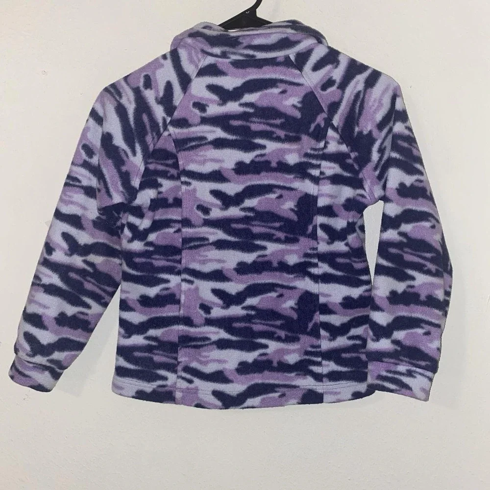 Columbia Jacket Girls Outerwear Camo Size 7/8 Full Zip